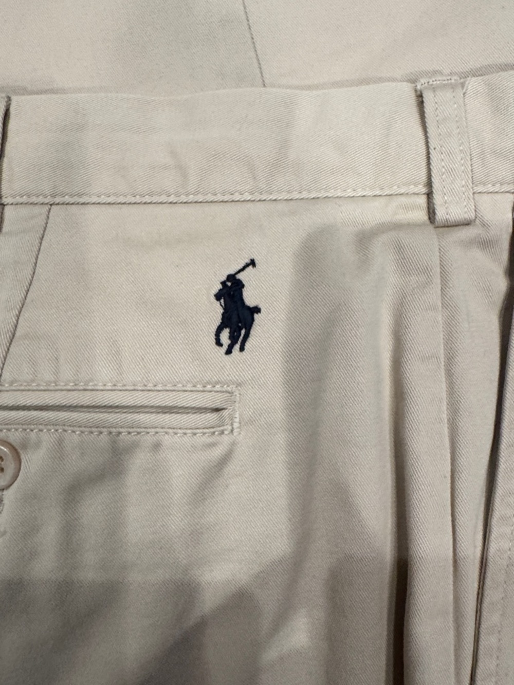 NWOT Men's Polo Ralph Lauren Classic Khaki Chinos - Stone Light Tan 100% Cotton - Picture 4 of 7
